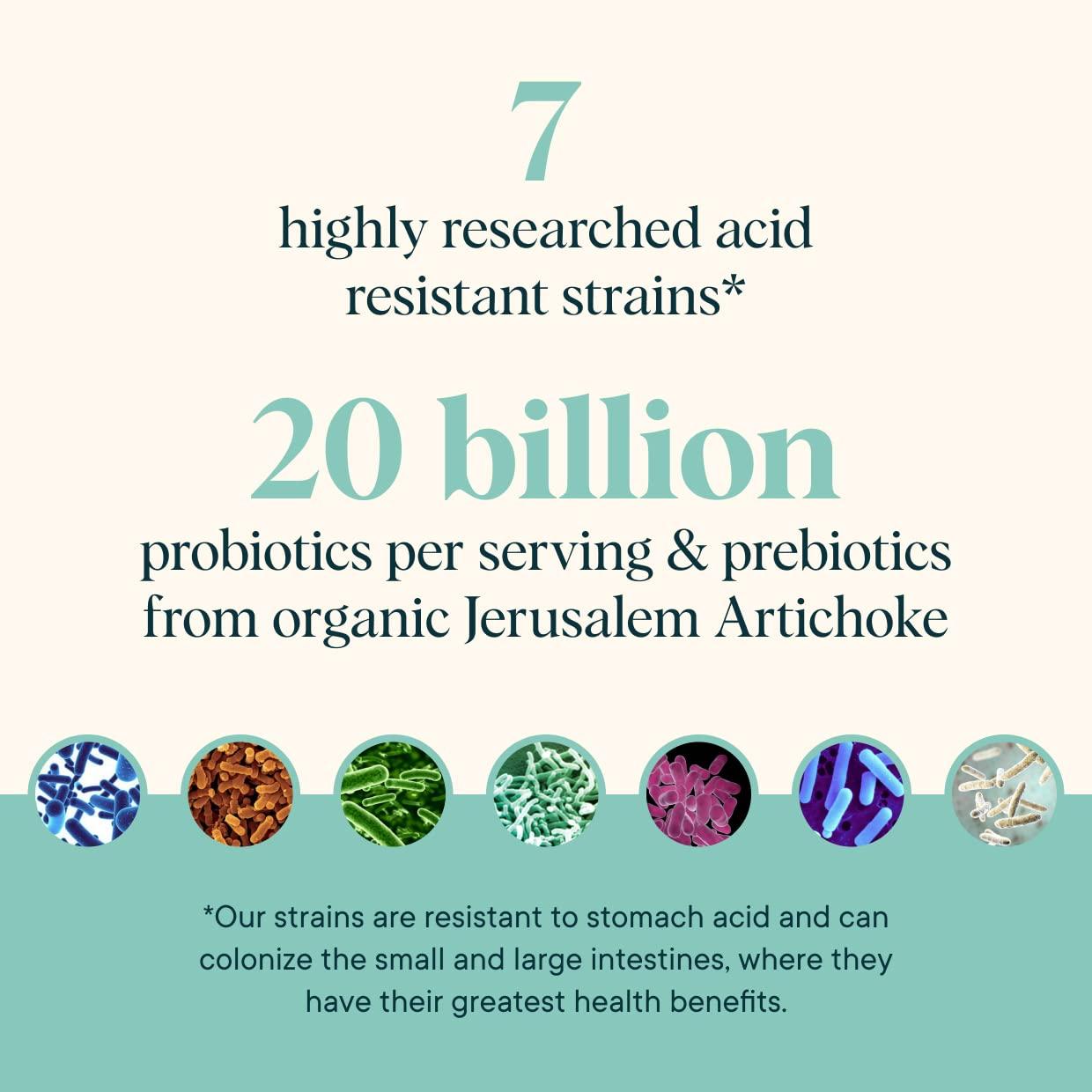 Ora Organic Ora Organic Prebiotic and Probiotic Powder Supplement - 20 Billion Probiotics, 7 Strains for Best Prebiotic Powder, Non-GMO, Probiotics for Women, Men & Kids - Lavender Lemonade Flavor, 30 Servings