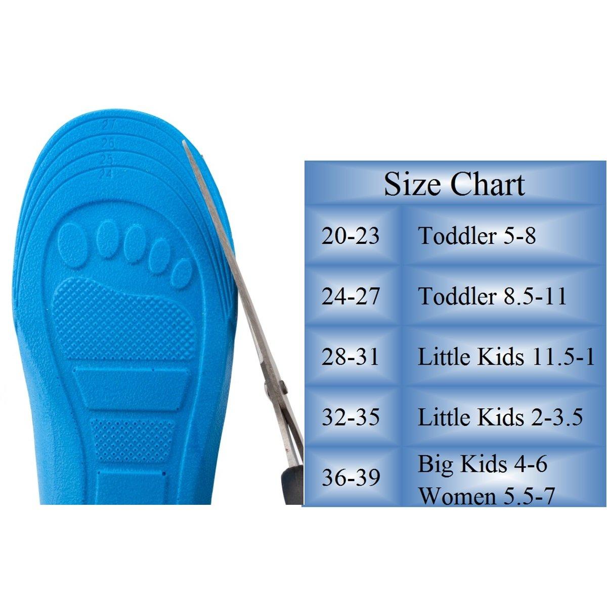 DLOSN Childrens Comfort Insoles Kids Inserts for Arch Support and Comfort (32-35 | Little Kids 2-3.5)