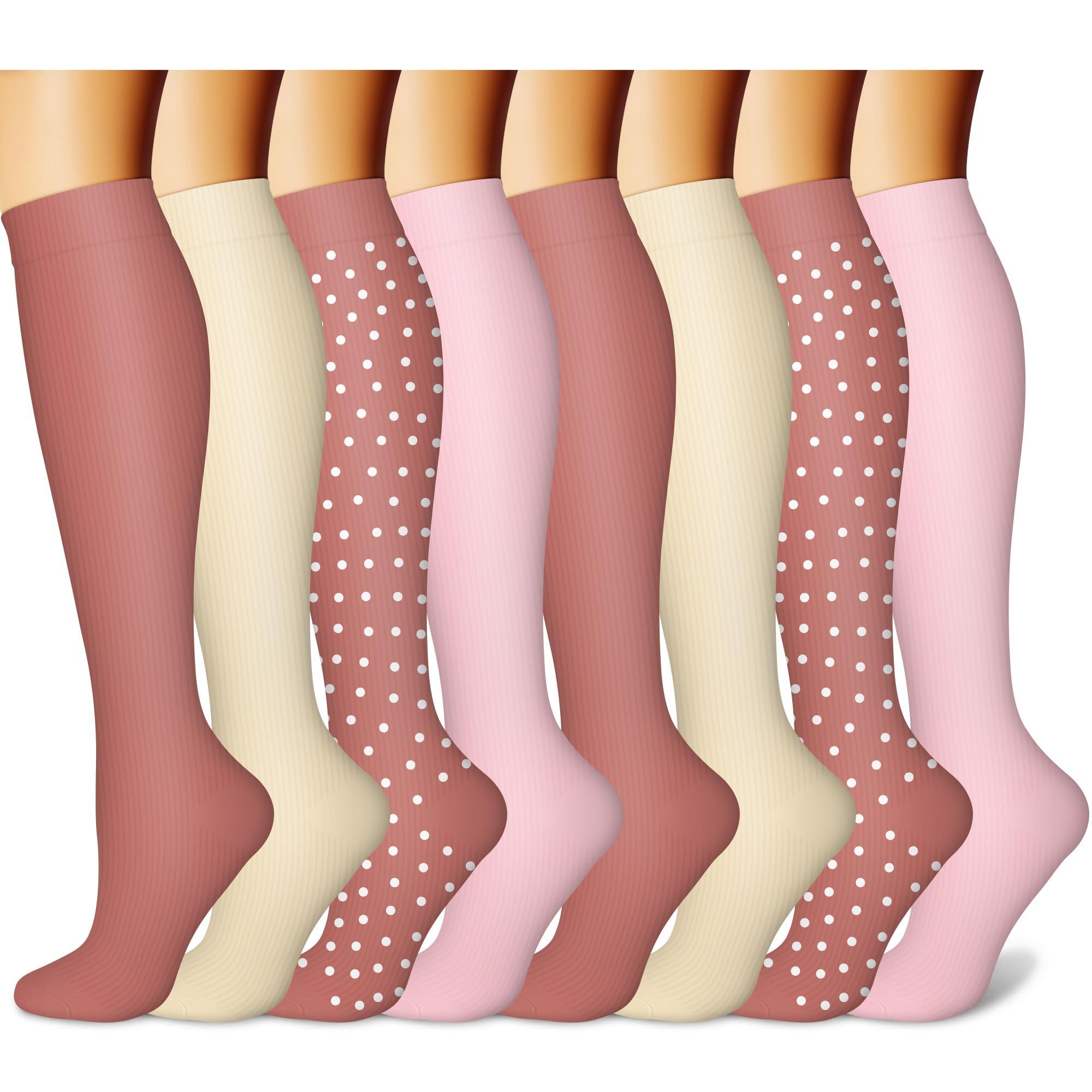 CHARMKING CHARMKING Compression Socks for Women & Men Circulation 8 Pairs 15-20 mmHg is BEST Graduated for Nurses, Support, Athletics, Cycling, Running, Flight Travel, Pregnancy Boost Performance(Multi 46,L/XL)