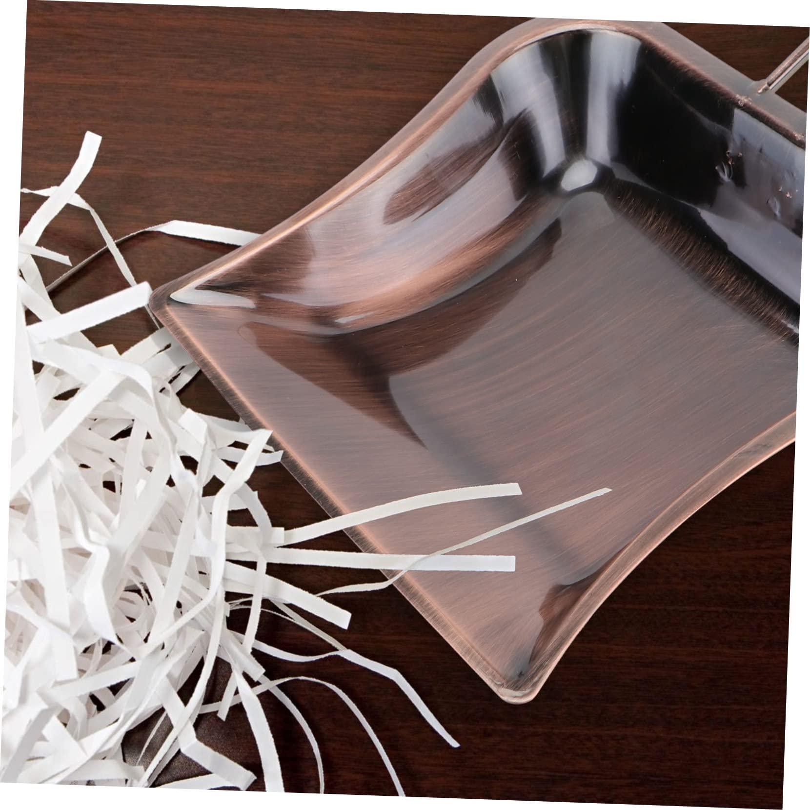 Healifty 1pc Brass Dustpan Small Dustpan Copper Hooded Dust Pan Large Metal Dustpan Standing Dustpan car Toys for Kids Standing dust pan Garden Dustpan Brush Desktop Child Stainless Steel