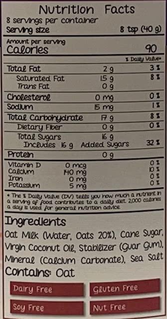 KC Commerce Samui Sweetened Condensed Oat Milk Dairy. Gluten Free, and Lactose Free Product of Thailand. 11.25oz Combo With KC Commerce Wooden Spoon.(6)