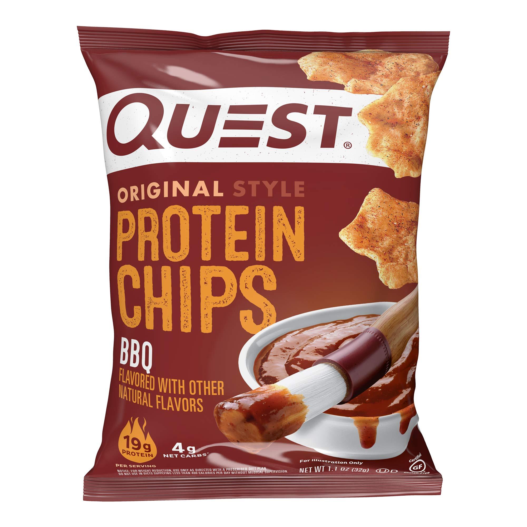 Quest Nutrition Quest Nutrition Protein Chips, Nacho Cheese, Cheddar & Sour Cream, BBQ (Pack of 12)