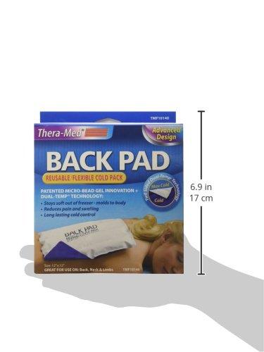 Theramed Thera-Med Reusable Ice Pack For Back Pain - Dual Temperature Cold Gel Pack - Upper Back and Lower Back Pain Relief Ice Pack, 13.5” x 13.x5”
