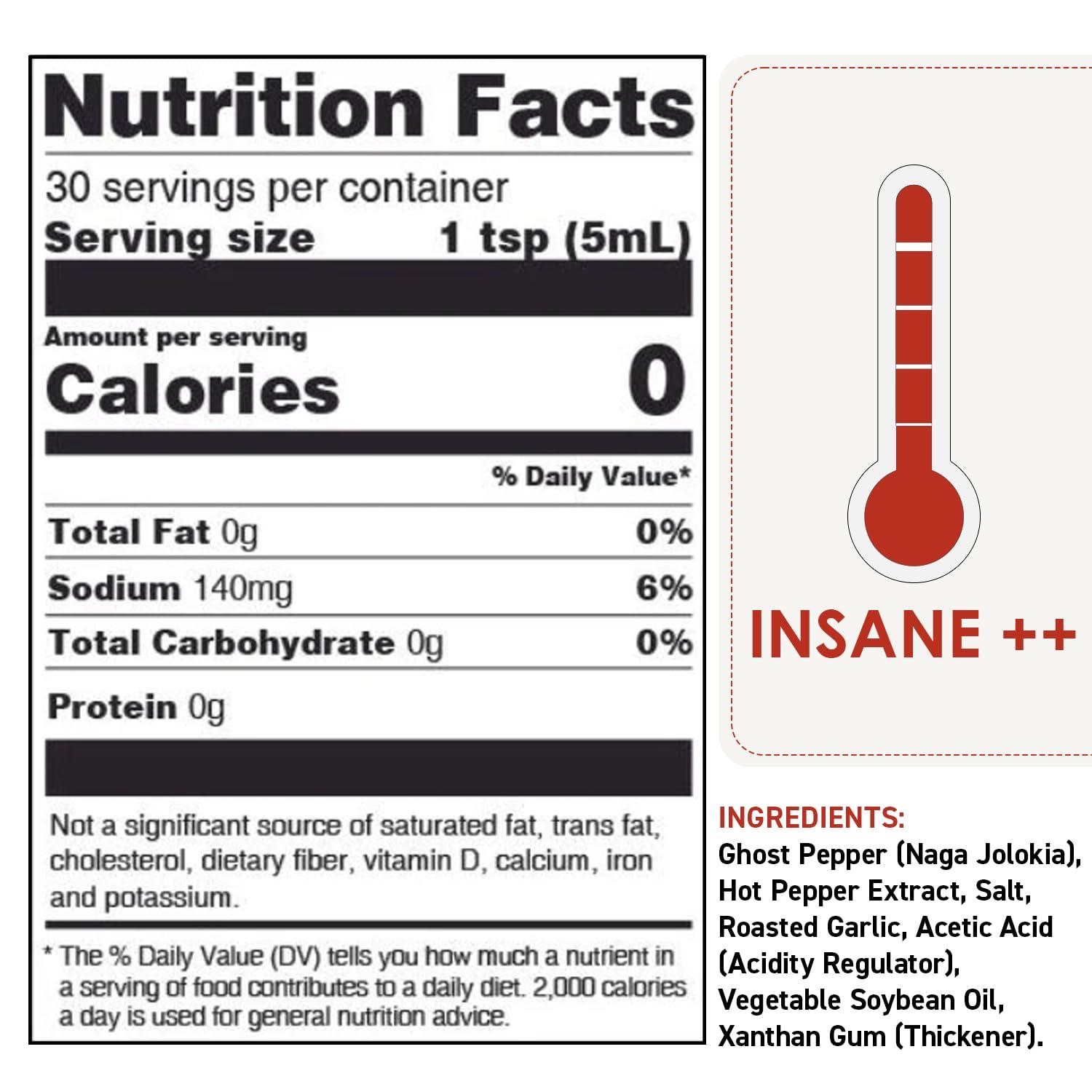 Dave\'s Gourmet Dave\'s Gourmet Ghost Pepper Naga Jolokia Hot Sauce Full Flavored Exceptionally Hot - 1 Gallon