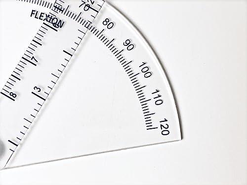 Generic Precision Finger Goniometer for Rehab, Physical Therapy, Fitness - Accurate Measurement Tool for Finger Range of Motion, Flexion & Extension - Track Progress, Improve Hand Mobility, Finger Flexibility