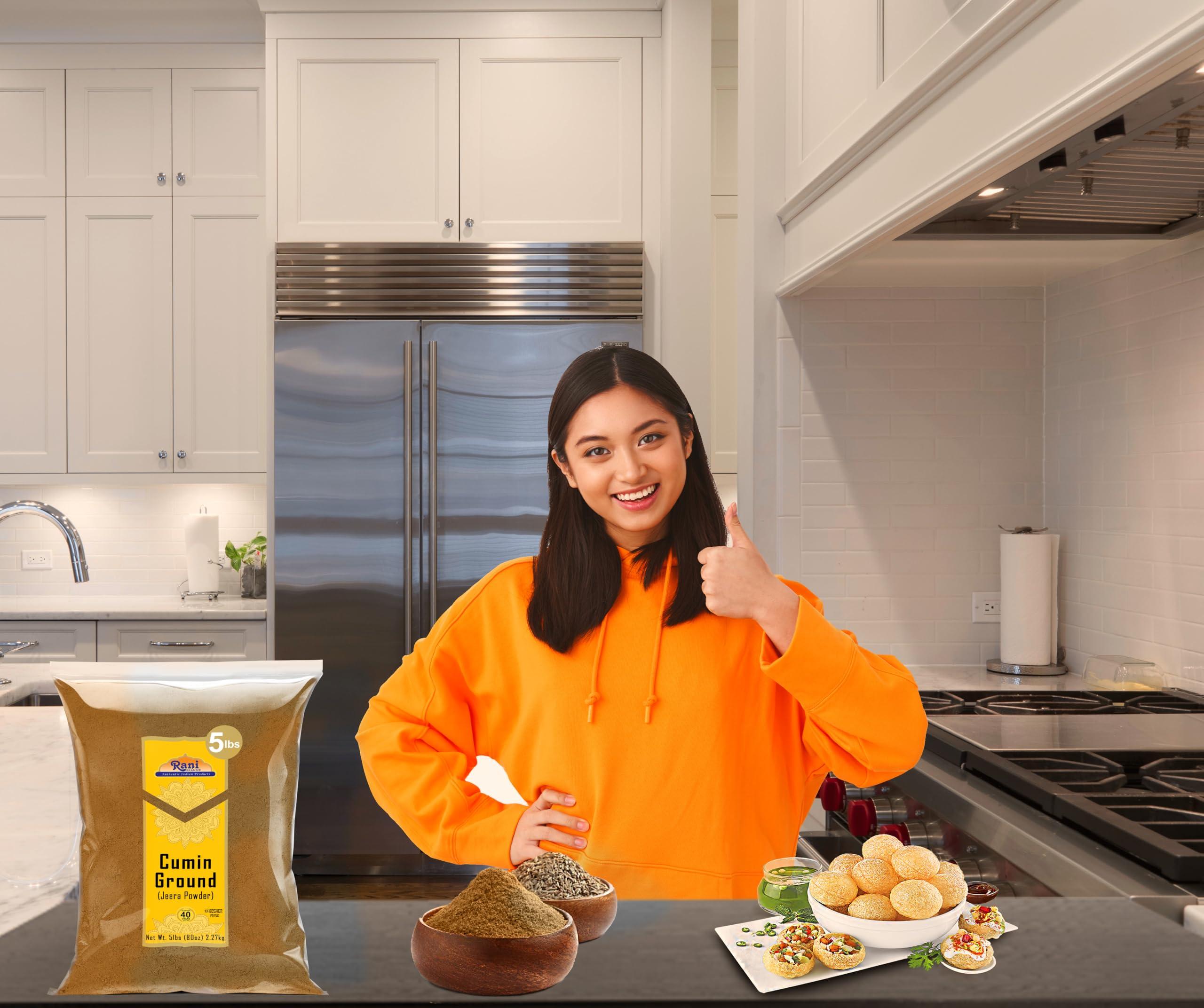 Rani Brand Authentic Indian Products Rani Cumin (Jeera) Powder Spice 80oz (5lbs) 2.27kg Bulk ~ All Natural | Vegan | Gluten Friendly | NON-GMO | Kosher | Indian Origin