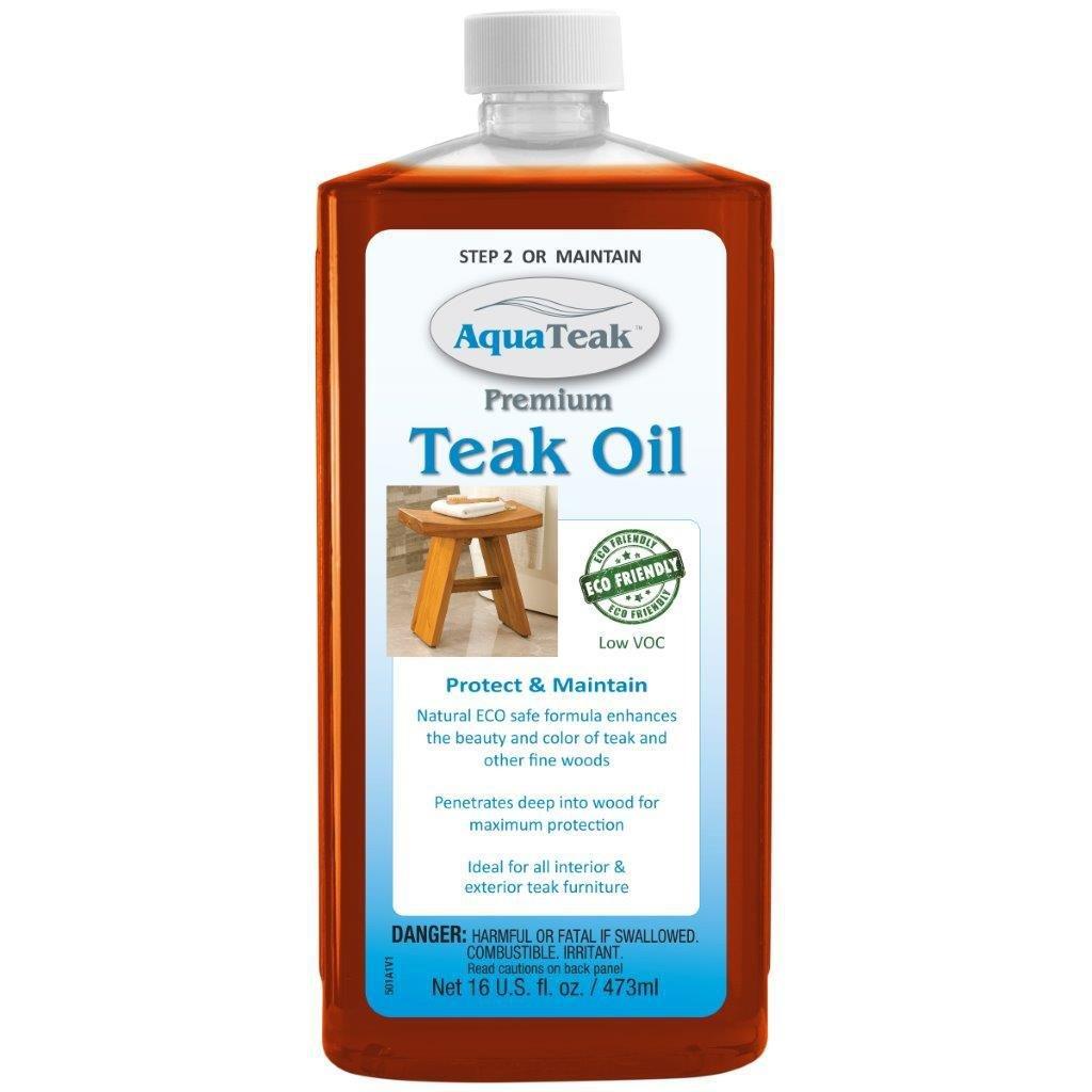 AquaTeak AquaTeak 24" Asia Teak Shower Bench & AquaTeak Premium Teak Oil