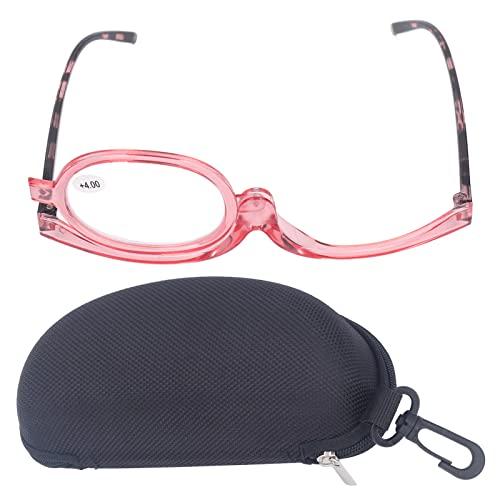 Yinhing Magnifying Makeup Glasses, Folding Cosmetic Reading Glasses, Flip Down Lens, Eye Makeup Glasses for Women (+3.50)