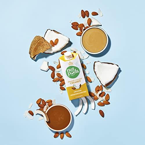 nutpods nutpods Original Coffee Creamer - Unsweetened Non Dairy Creamer Made from Almonds and Coconuts - Keto Creamer, Whole30, Gluten Free, Non-GMO, Vegan, Sugar Free, Kosher (4-Pack)