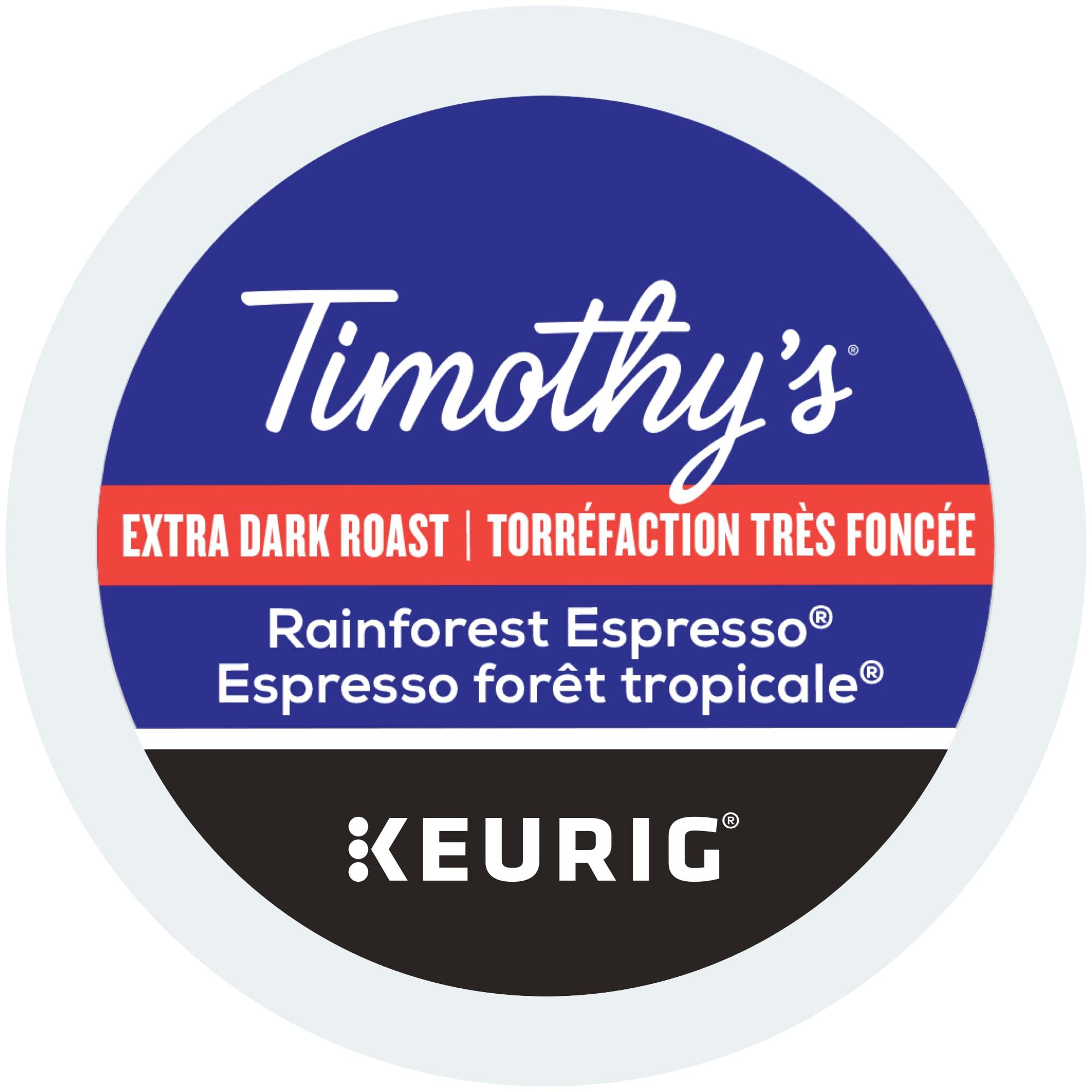 Timothy's World Coffee Timothy's World Coffee Rainforest Espresso K-cup for Keurig Brewers, 24 Count