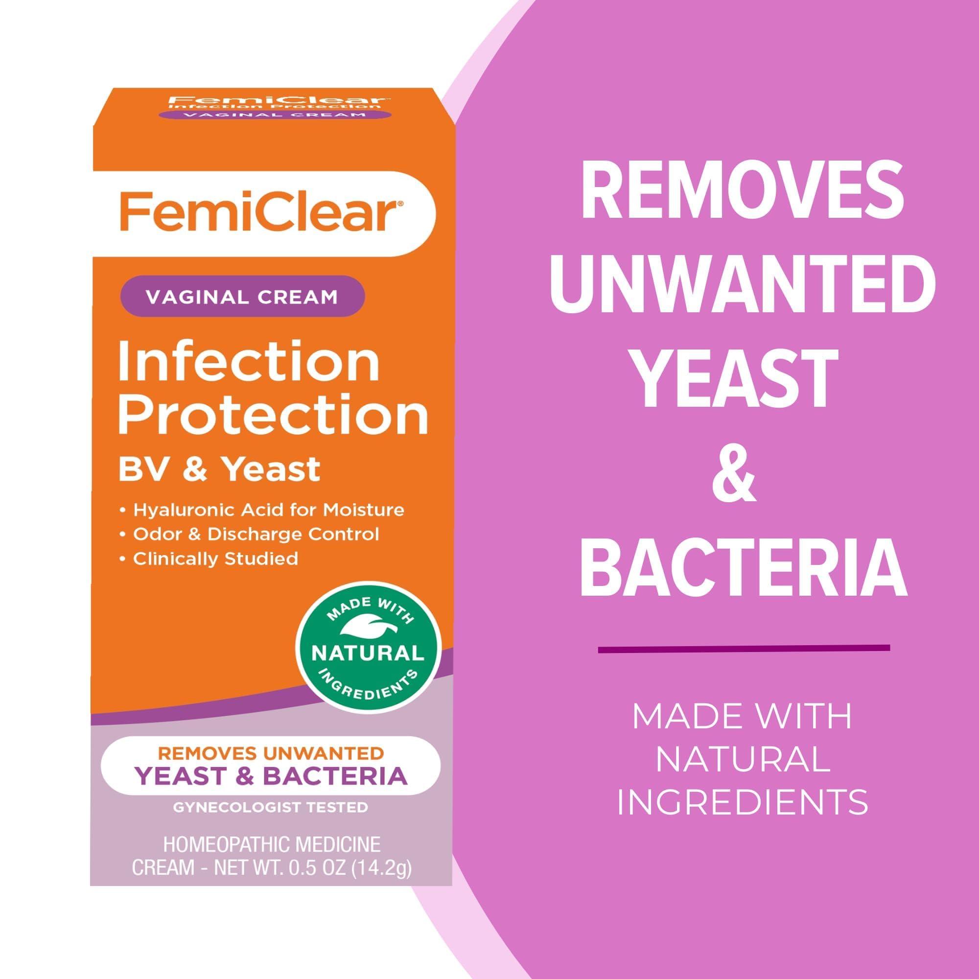 FemiClear FemiClear BV & Yeast Infection Cream - Natural Homeopathic Feminine Care & Protection