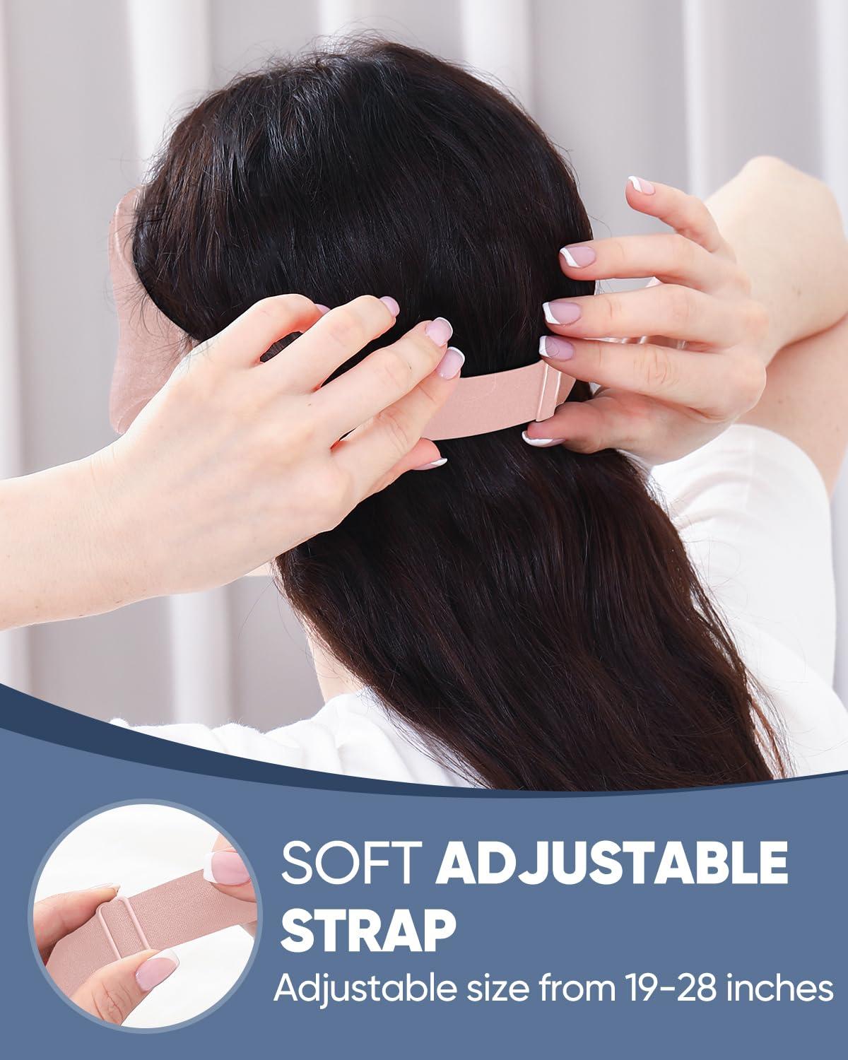 MZOO MZOO Sleep Eye Mask for Side Sleeper Men Women, Zero Eye Pressure 3D Sleeping Mask, Light Blocking Patented Design Night Blindfold, Soft Eye Shade Cover for Travel, Pink