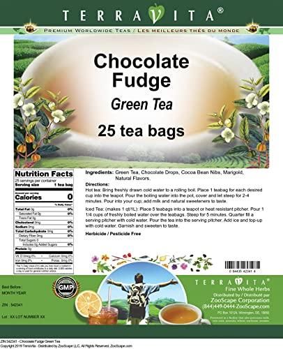 TerraVita Chocolate Fudge Green Tea (25 tea bags, ZIN: 542341)