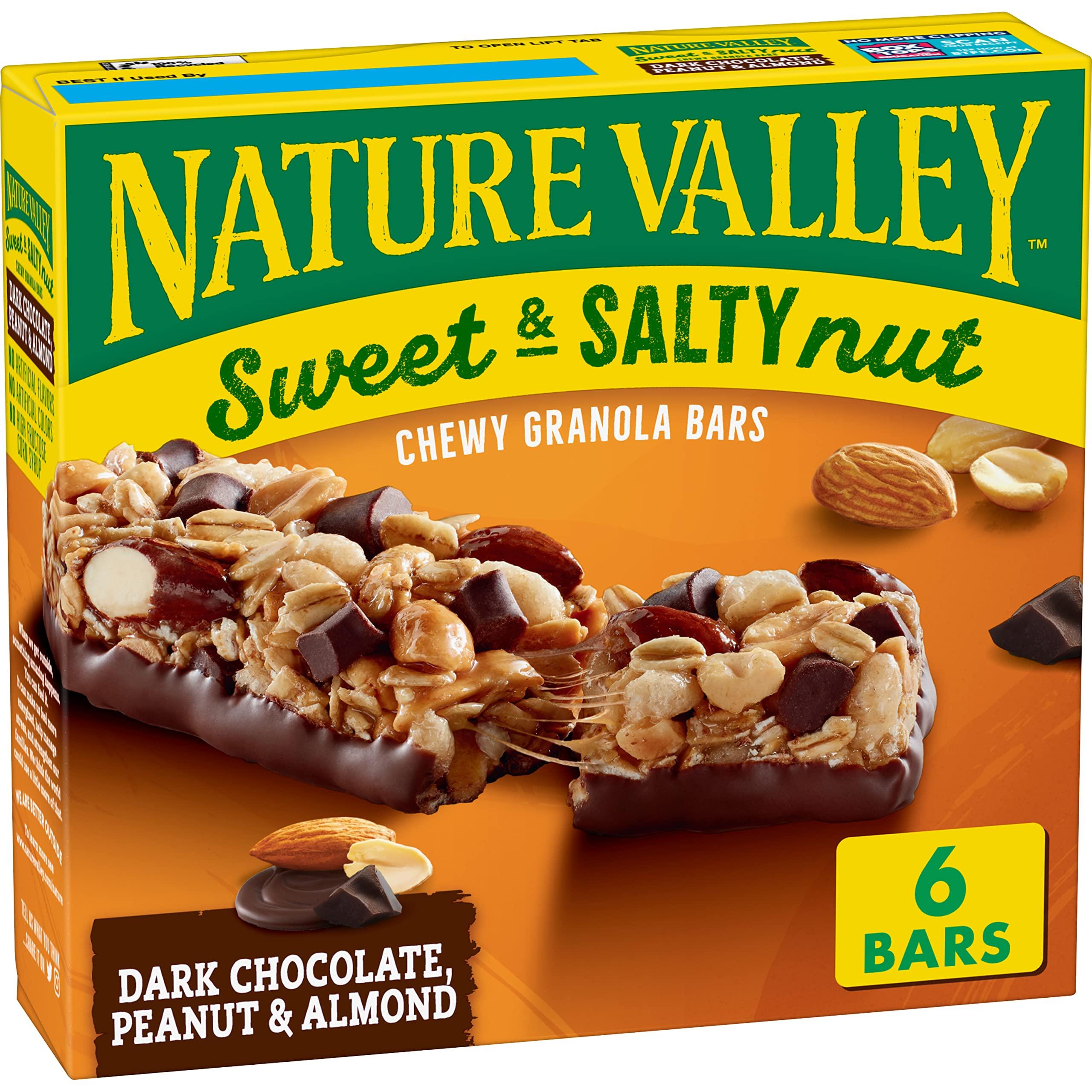 Nature Valley Nature Valley Sweet and Salty Nut Bars, Dark Chocolate Peanut Almond, 6 Bars, 7.2 OZ