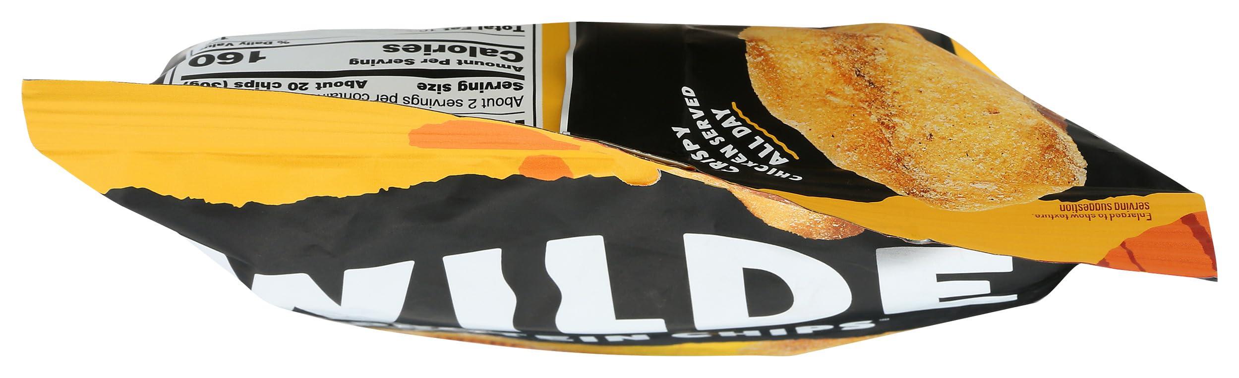 WILDE BRANDS Chicken and Waffles Chicken Chips by Wilde Chips, Thin and Crispy, High Protein, Keto, Paleo Friendly, Made with Real Chicken, 2.25oz Bag