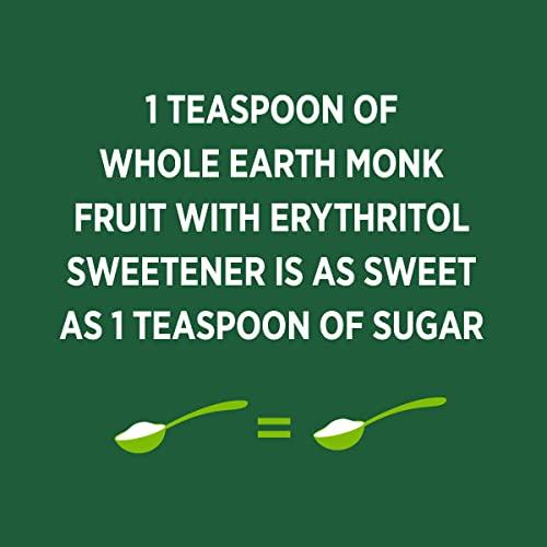 Whole Earth Whole Earth Plant-Based Sugar Alternative, Erythritol & Monk Fruit, 9.8oz Jar