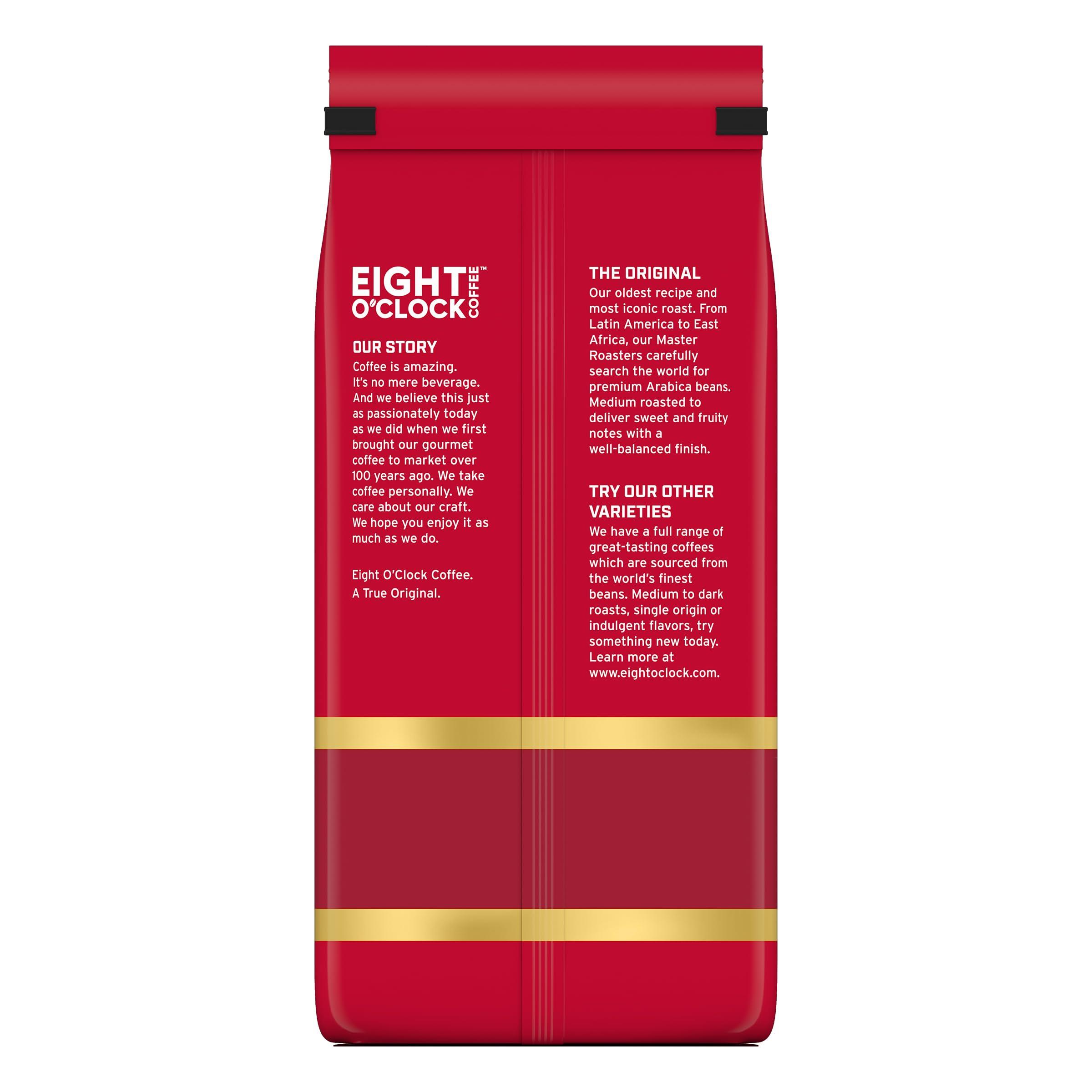 Eight O'Clock Coffee Eight O\'Clock Coffee The Original, 32 Ounce (Pack of 1) Medium Roast Ground Coffee 100% Arabica, Sweet, Fruity, Well Balanced