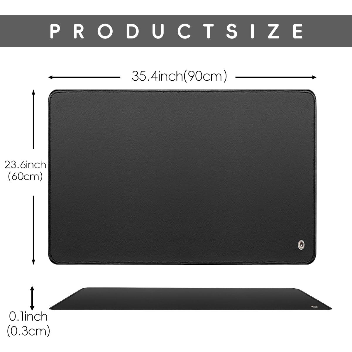 NIULAFR Grounding Mat,35.4x23.6 inches,Reconnect to The Earth EMF Recovery,for Foot Therapy, Universal Grounding Sleep Mat, Grounding Yoga Mat,Improve Energy,Sleep Assist and Helps with Anxiety Black