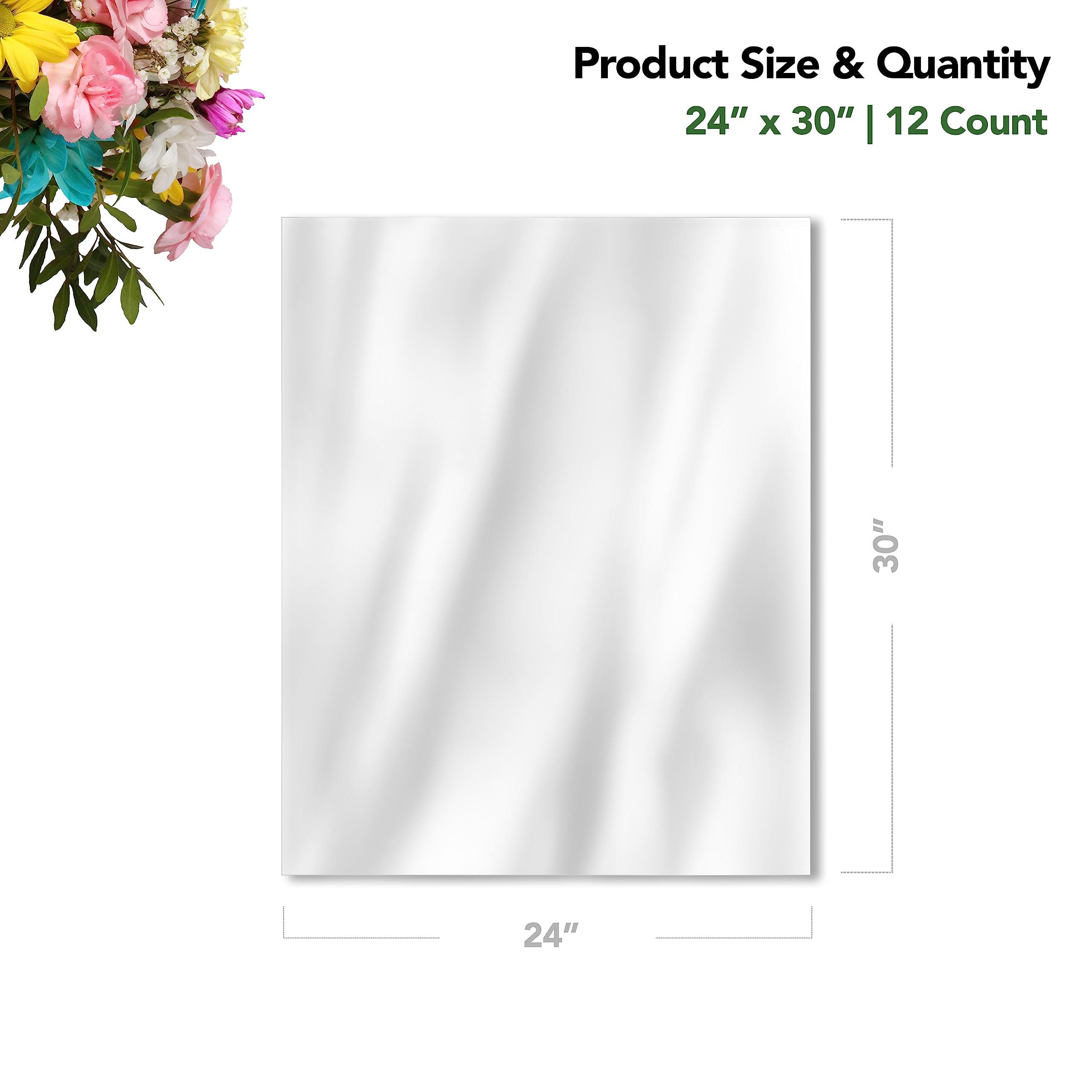 Seal Fresh Seal Fresh Extra Large Cellophane Bags 24\" x 30\" (12 Count) Clear Basket Wrapping Bags, Cellophane Gift Bags, Clear Gift Bags, Cellophane Bag, Basket Bags, Plastic Bags, Cellophane Wrap