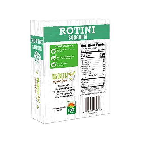 Big Green Organic Organic Sorghum Rotini, 8.8oz, New Concept Pasta (6)