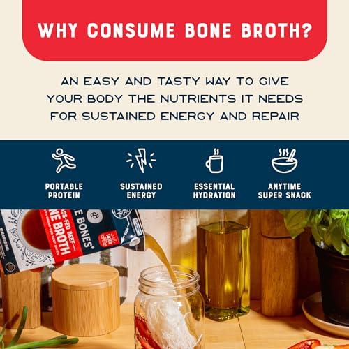 Bare Bones Bare Bones Grass-Fed Beef Bone Broth | Pour w/Pasture Raised Protein & Collagen for Cooking & Sipping | No Artificial Flavors Non-GMO Gluten & Dairy-Free Keto & Paleo Friendly | 16oz Carton | 8 Pack