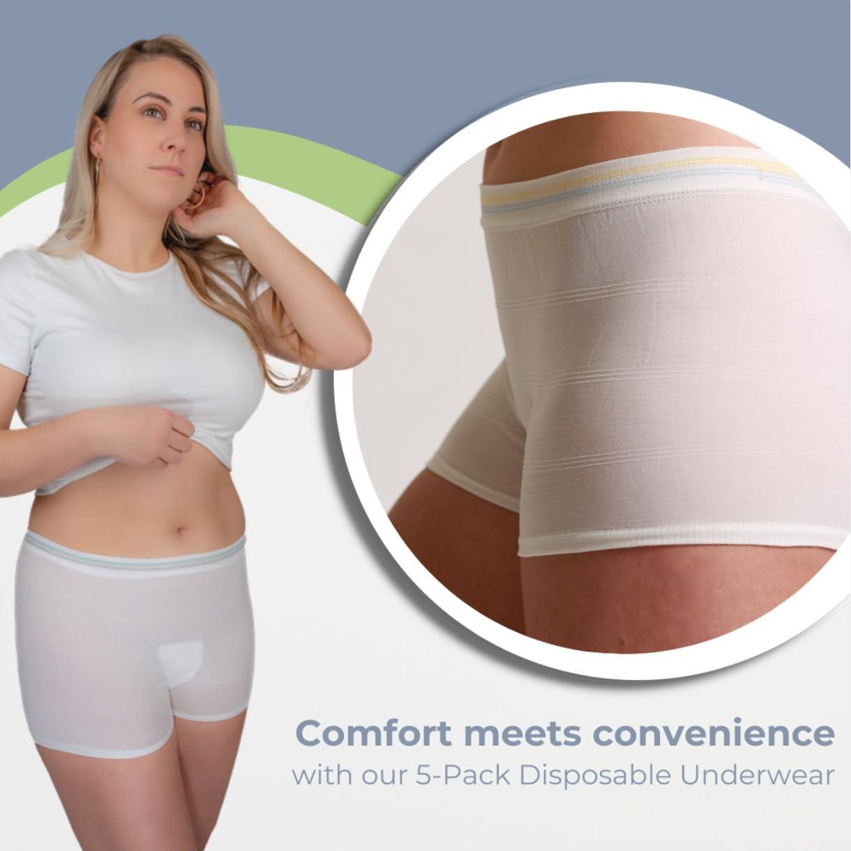AltroCare AltroCare 5-Pack Disposable, Postpartum and Incontinence Underwear - Size L/XL