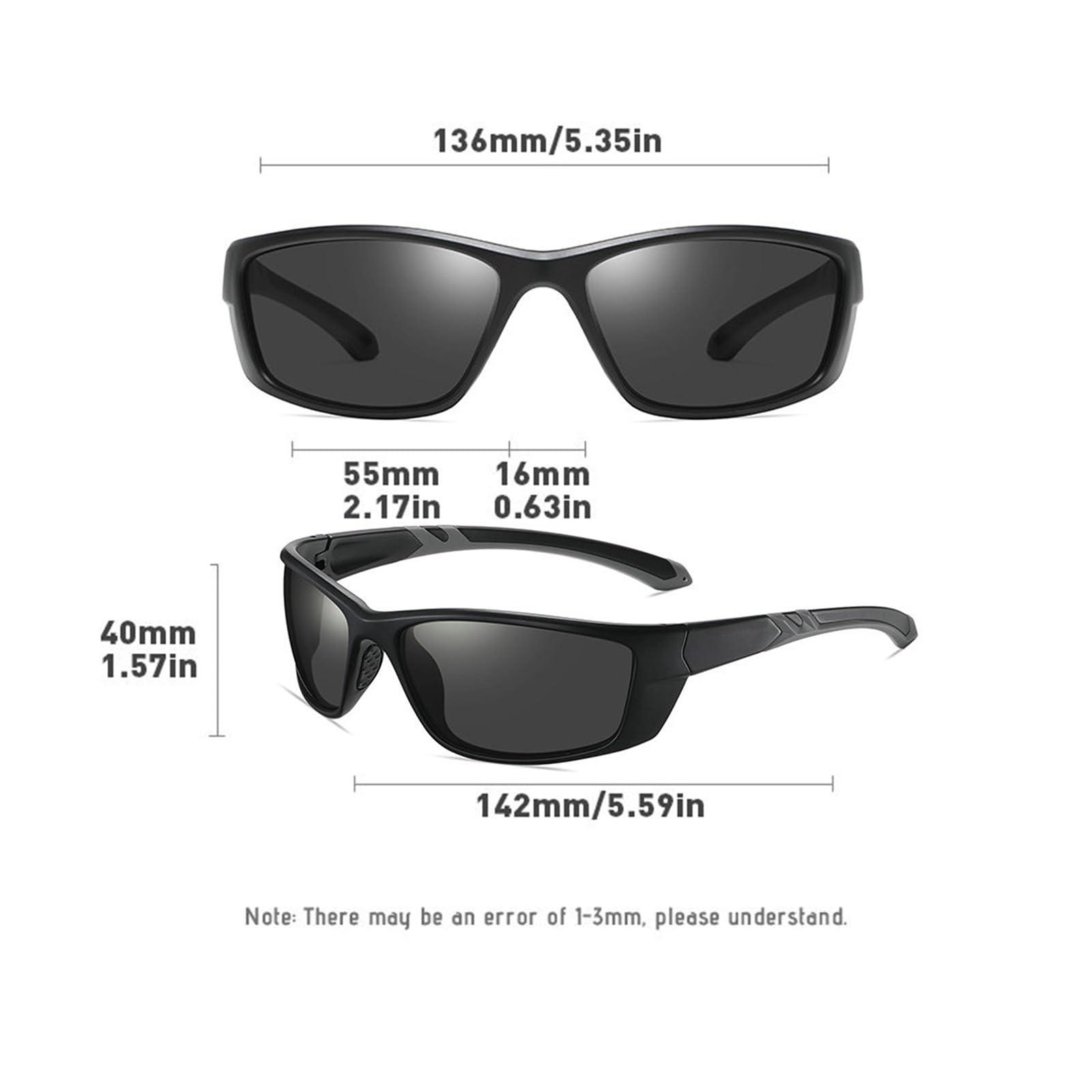 willochra willochra Wrap Around Design Full lens Polarized Reading Sunglasses for Men Driving Running Sports Reader Square Style Unisex (black blue, 1.75, x)