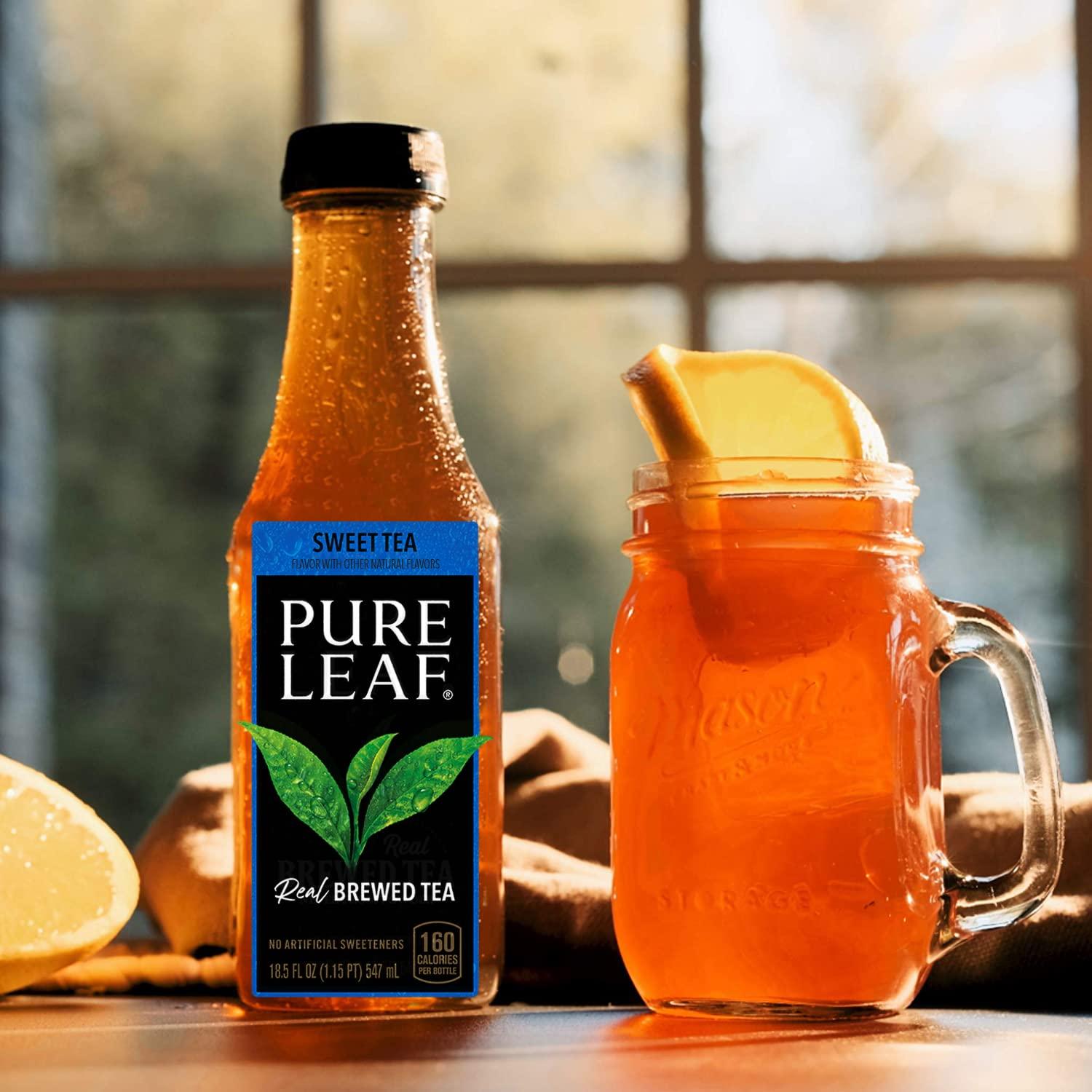 Pure Leaf Pure Leaf Bottles, Variety Pack (Sweetened Flavors) (18.5 Ounce Bottles, Pack of 12)