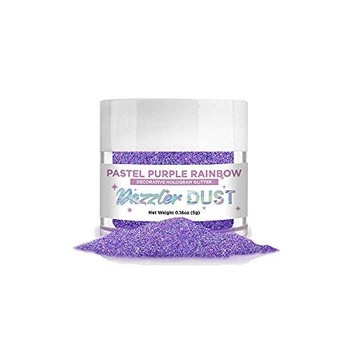 Bakell BAKELL Pastel Purple Art & Craft Glitter, 5g Jar | DAZZLER DUST | Non-Toxic Decorating Glitter | Arts, Crafts, Slime, Glue, Paint, Face & Body (Pastel Purple)
