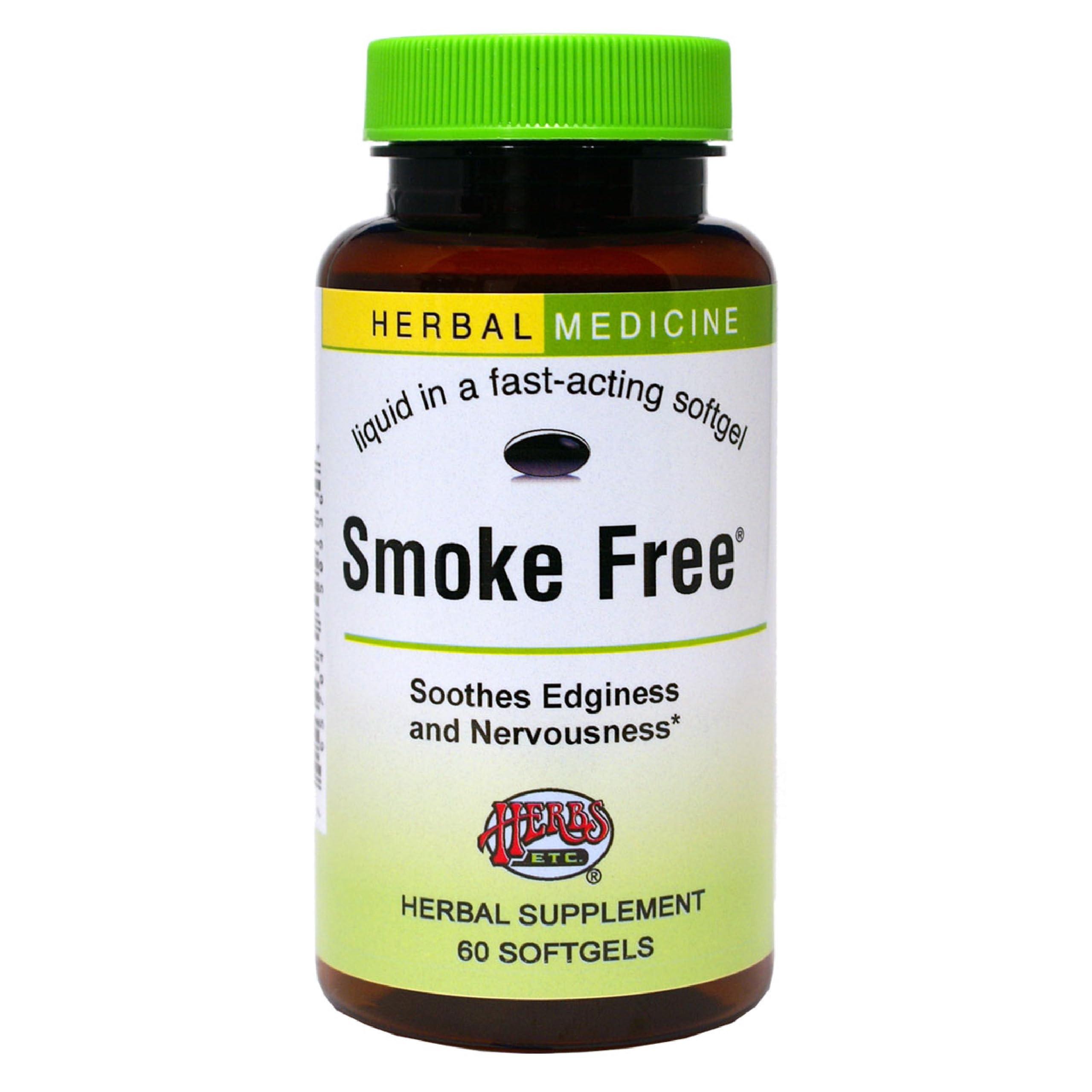 Herbs Etc. Herbs Etc. Smoke Free - Support While Quitting - Healthy Respiratory System Support - Aids Against Edginess & Unpleasant Attitudes - 60 Softgels (60 Servings)