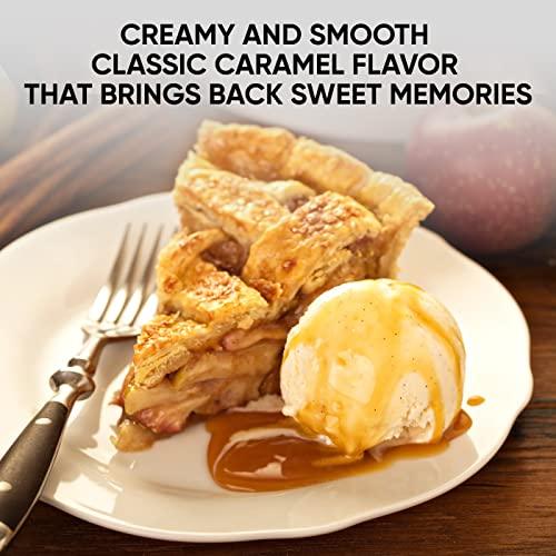 King's Cupboard King's Cupboard Cream Caramel Sauce - The Perfect Sauce for Ice Cream, Fruit Dip, Topping Desserts, Caramel Drizzle for Coffee - Gluten-Free, Kosher, All Natural Ingredients, 10.4 oz
