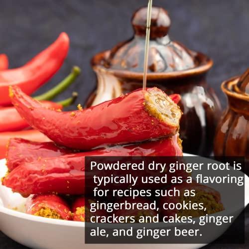 NY Spice Shop NY SPICE SHOP Ginger Powder - Ground Ginger Root - Great Flavor and Highly Aromatic Ground Ginger Root Powder - Perfect for Cooking, Baking Gingerbread, Smoothies & Tea – 3 lbs. (Pound)