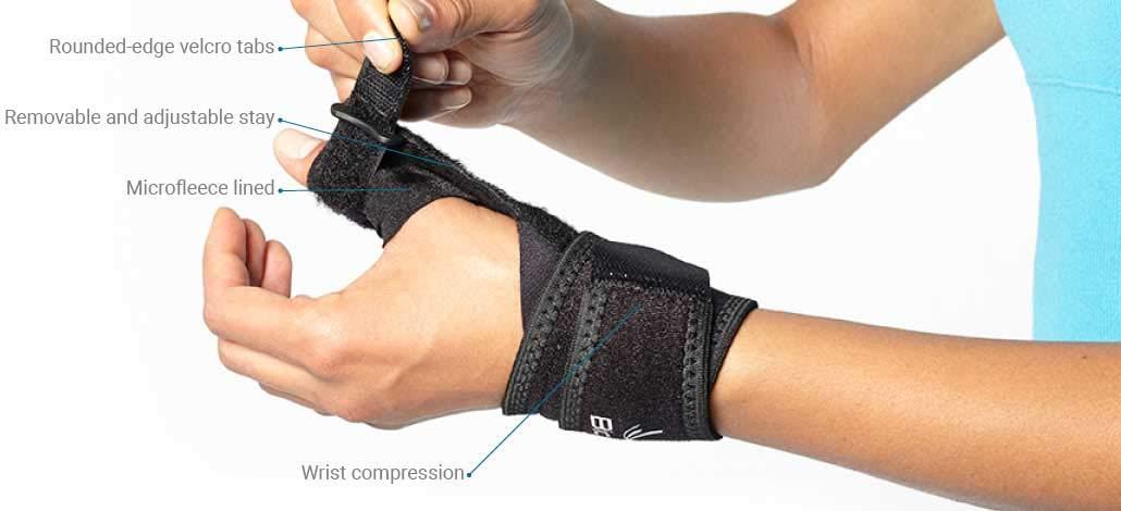 BIOSKIN BIOSKIN™ Thumb Stabilizer Brace - Lightweight, Hypoallergenic Support for Thumb Sprains, De Quervains, Arthritis, and Bursitis Pain - Thumb Spica (Large-XXLarge)