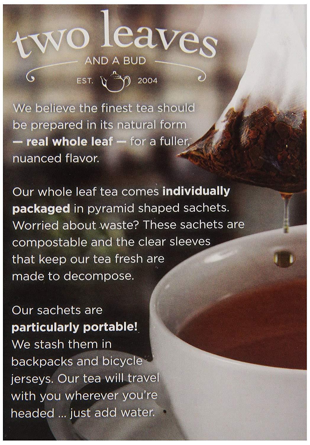 Two Leaves and a Bud Two Leaves and a Bud Organic Tamayokucha Green Tea Bags, Whole Leaf Green Tea in Compostable Sachets, Japanese Green Tea, Light Flavor, 15 Count (Pack of 6)