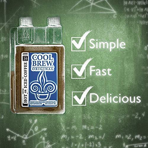 Cool Brew CoolBrew Mocha 6 Pack - 32 DRINKS PER BOTTLE - Fresh Cold Brew Liquid Concentrate - For Iced or Hot Coffee, Unsweetened, No Preservatives