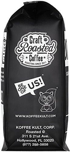 Koffee Kult Koffee Kult Thunder Bolt Coffee Ground Our Darkest Roast Whole Bean 100% Arabica Robust Blend of Colombian And Brazil Beans (Ground, 32oz)