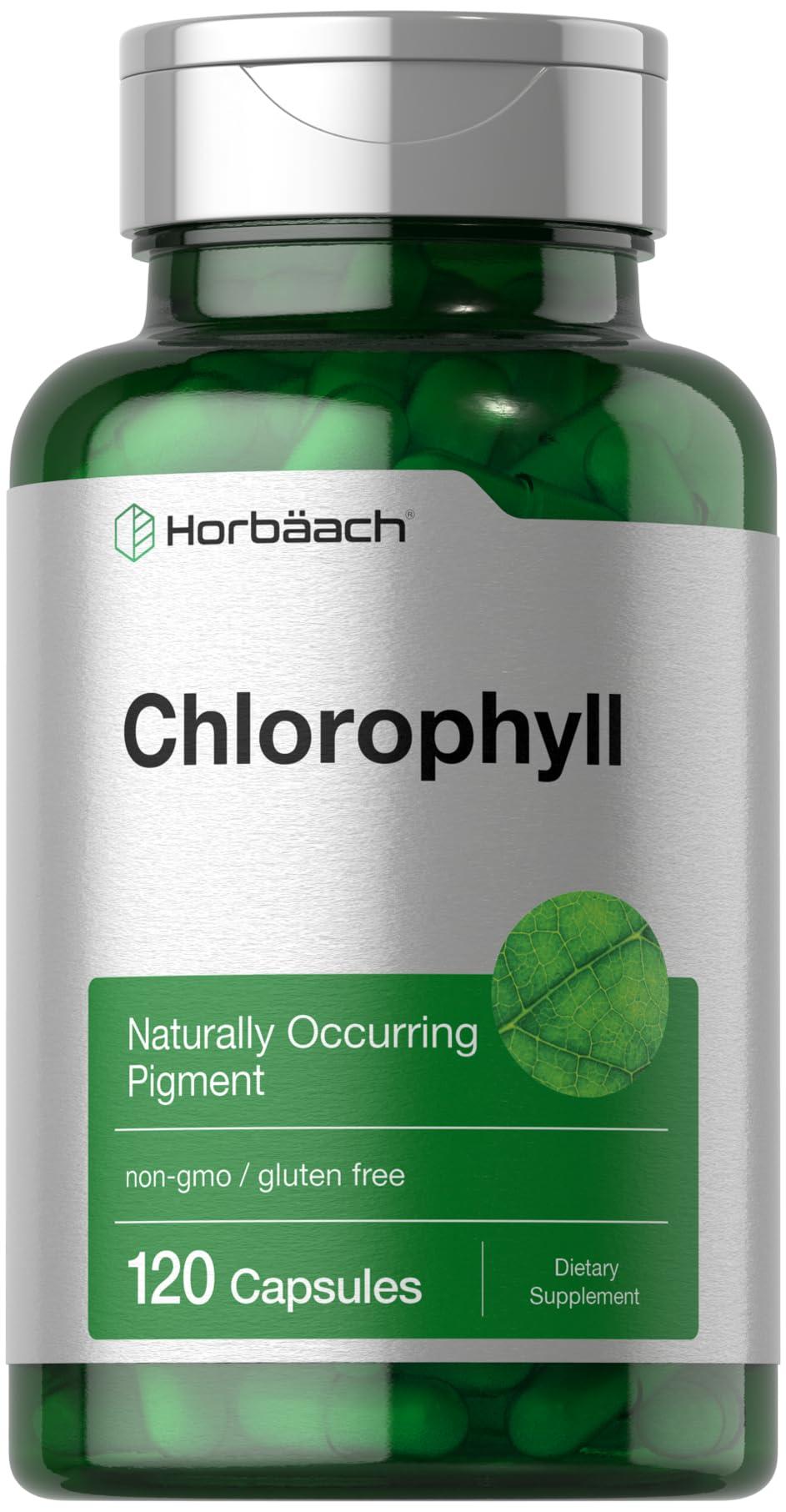 Horbäach Horbaach Chlorophyll Capsules | 120 Count | Non-GMO and Gluten Free Supplement | Naturally-Occurring Pigment