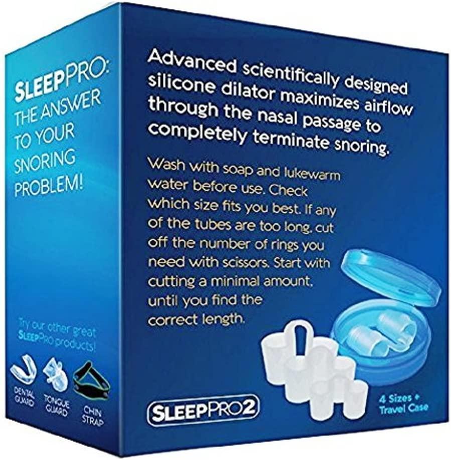 Snorepin SnorePin™ Advanced Anti Snore Nose Vents - The Natural and Effective Snoring Solution To Ease Nighttime Breathing - Pack of 4 Plus Free Protective Case