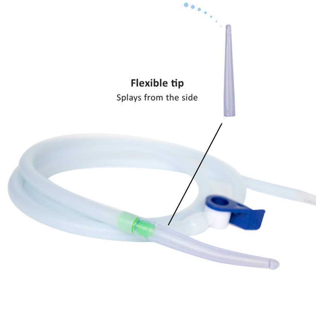 KIMANN KIMANN Enema Replacement Nozzle Tips (12 Pcs) - BPA-Free Enema Parts, Flexible Soft PVC Comfort Nozzle Enema Attachment