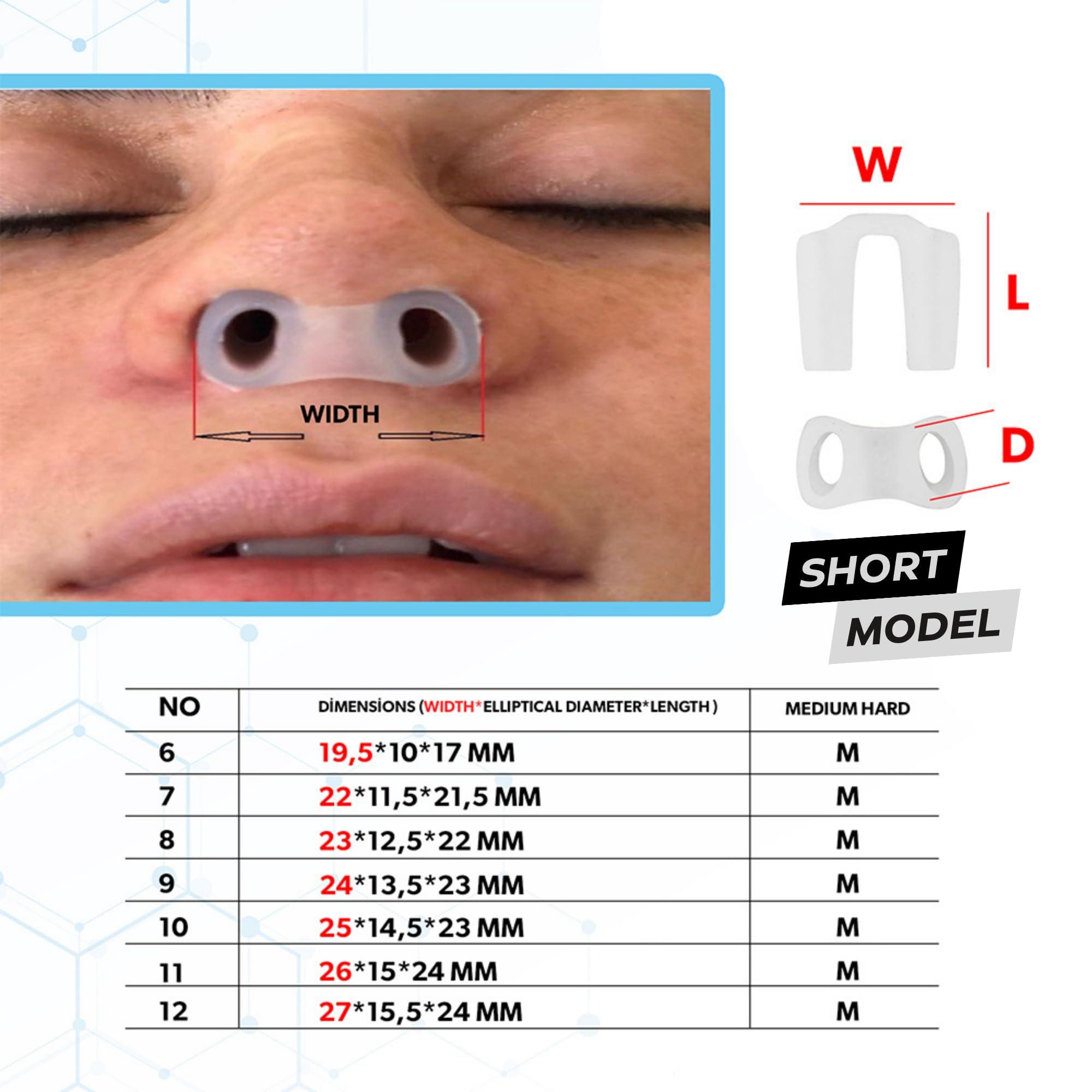 footlne foot healthly footlne foot healthly Nostril Retainer Short Model, Nostril Retainer for Rhinoplasty, Nose Support System After Rhinoplasty, Retainer for Work Surgery,%100 Silicone Nostril Retainer Short Model (8)