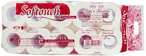 Softouch Softouch 2 Ply Toilet Paper Tissue Roll 10-in-1 set (Multicolour)