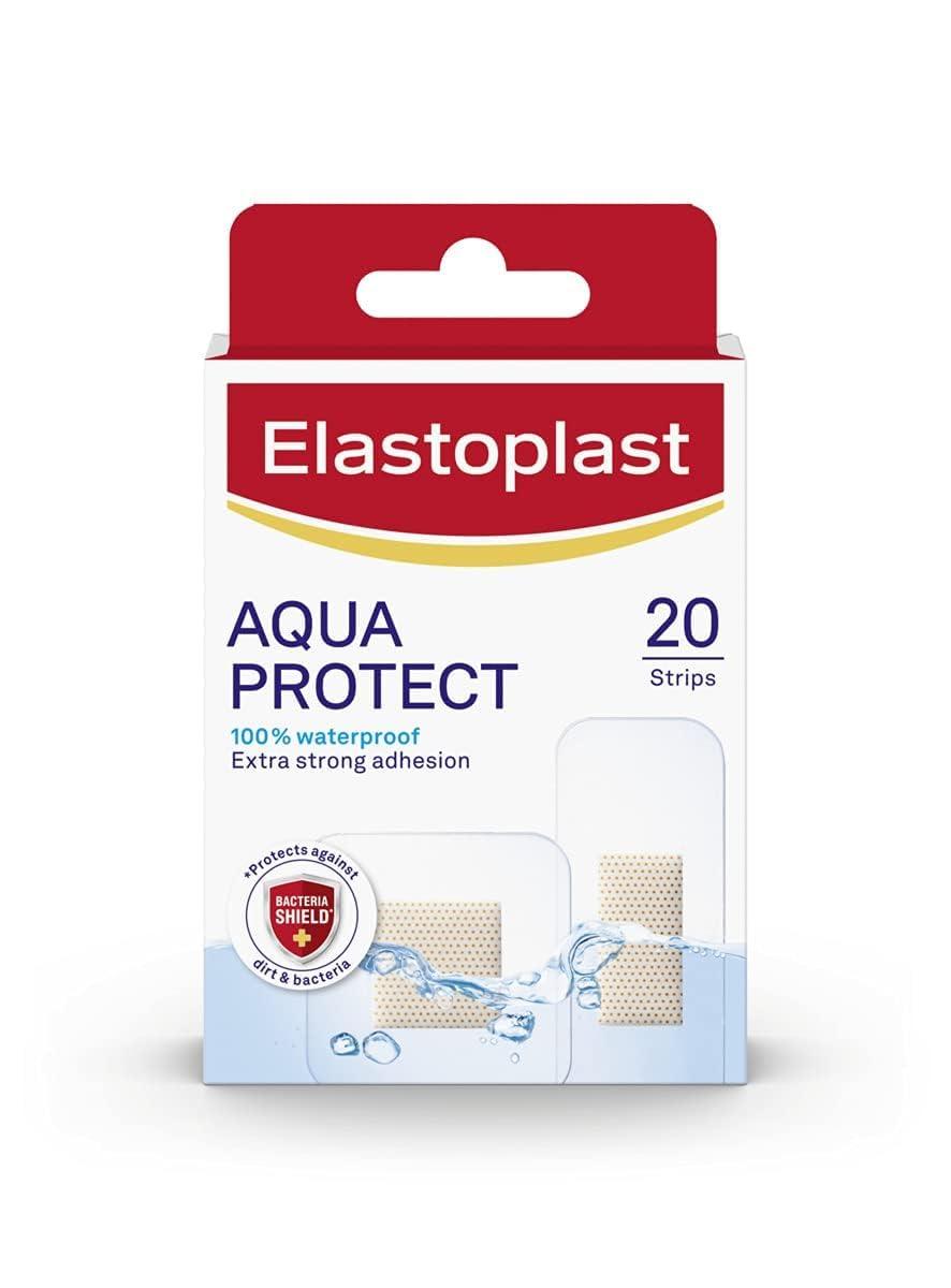 Elastoplast Elastoplast Aqua Protect Plasters 100% Waterproof (20), Waterproof Plasters Ideal for Washing, Showering, Bathing and Swimming Plasters Waterproof