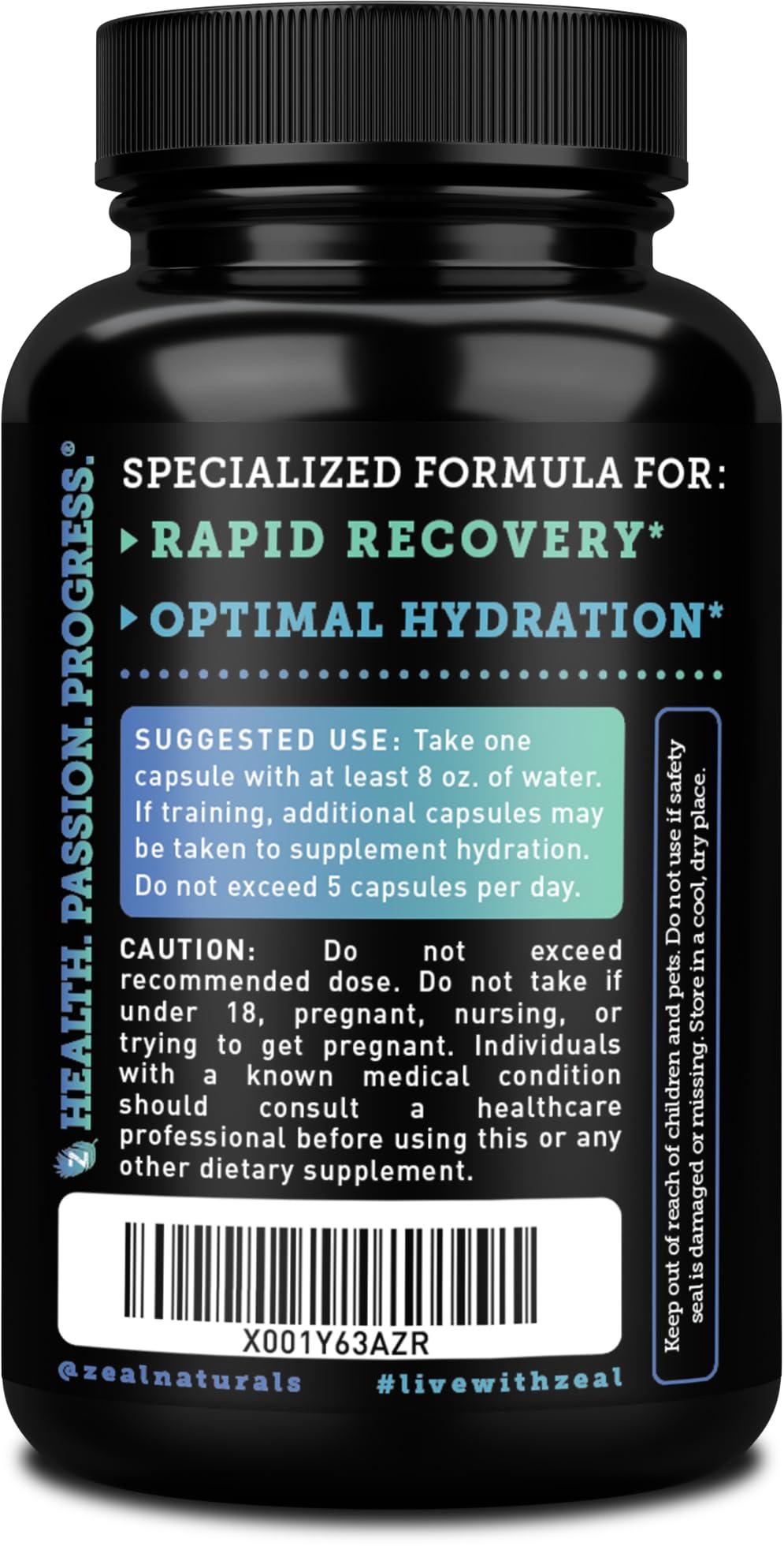 Zeal Naturals Keto Electrolyte Supplement (120 Capsules) Maximum Keto Electrolytes Supplements Pills w Pink Himalayan Salt, B Vitamins, Magnesium and Potassium Supplement - Salt Pills & Electrolyte Tablets