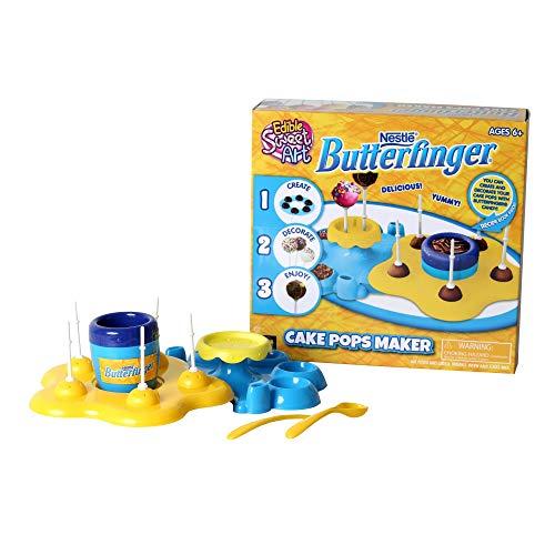AMAV Toys AMAV Toys Cake Pops Butterfinger Maker Toy- DIY Make Your Delicious Butterfinger - Easy to Bake Tasty & Delicious Cake Pops Within 30 Seconds - No Oven Needed - Perfect Birthday Present for Kids Aged