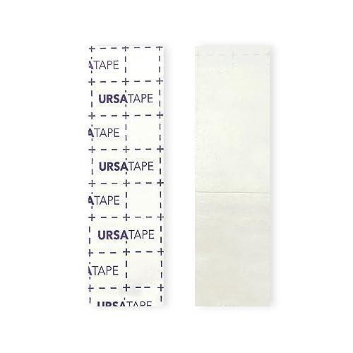 URSA Straps URSA Tape Sticky Strips No-Residue Clear Hollywood Fashion Tape for Women Double Sided | for Costumes, Dresses, Shoes & More | Body Tape for Delicate Skin, Double Sided Fabric Tape for Clothes 60 Pack