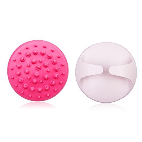 LEYILE Anti Cellulite Massage Tool ,Body Massager Brush,Body Scrubber Shower Brush, Handheld Slimming Relaxing Massager Scrap Massager ,Exfoliating Cleaning Brush, Body Skin Massage Tool (Pink)