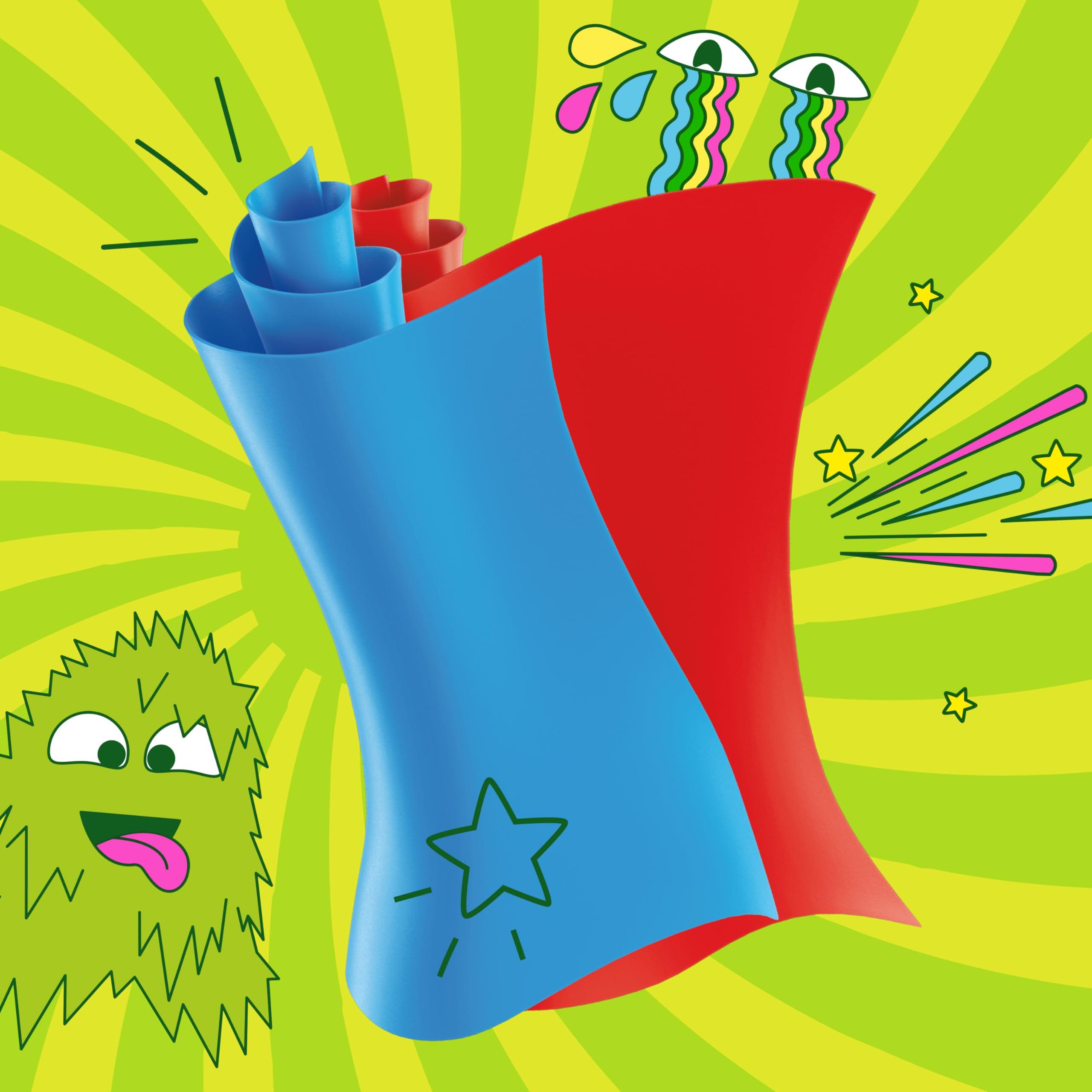 Betty Crocker Fruit Roll-Ups Sour Fruit Flavored Snacks, Blue Razzberry & Berry Punch Flavors, Variety Pack, 15 oz (30 Count)