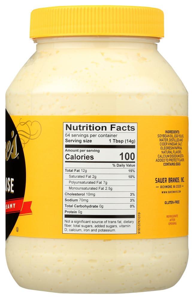 dakomyo Duke\'s Real Smooth & Creamy Mayonnaise, 32 oz (Pack of 4)