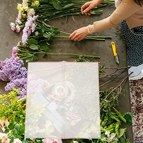 Operitacx Operitacx 20 Sheets flower bouquet wrapping paper wrapping paper floral paper Rose flower material translucent flower wrapping Material bouquet supplies sheet craft paper