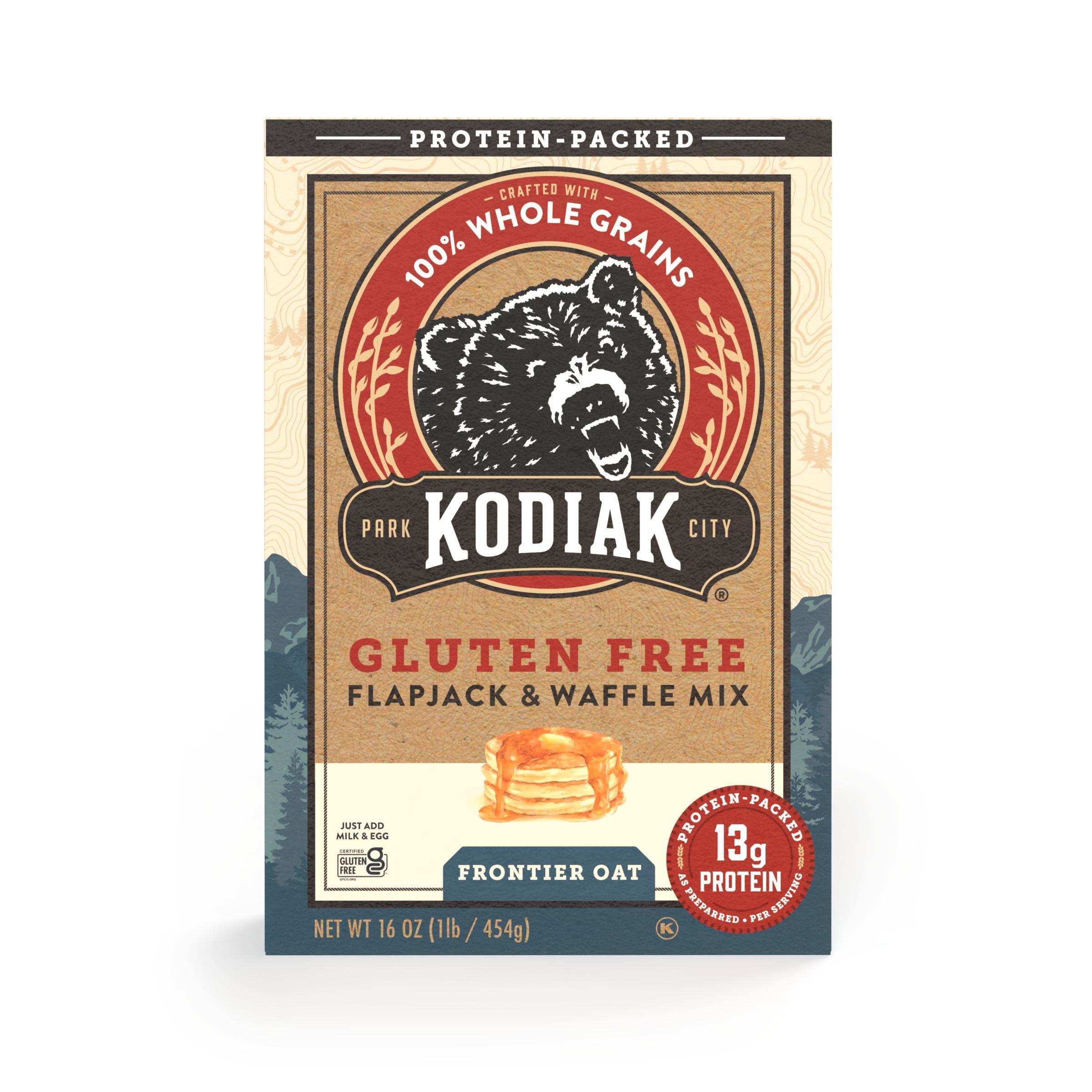 Kodiak Cakes Kodiak Gluten Free Flapjack, Pancake & Waffle Mix, Frontier Oat, High Protein,100% Whole Grains (Pack of 1)